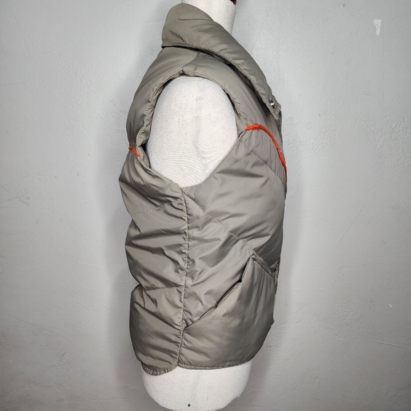 VTG 80s Obermeyer Women's Goose Down Tan Carson Vest Size Small - Picture 7 of 14